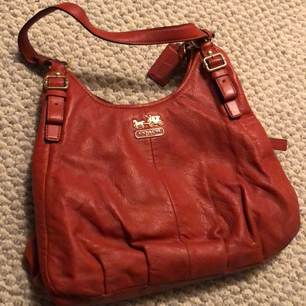 Leather Coach Handbag